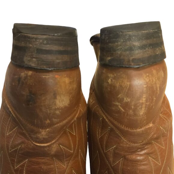 Vintage Nocona Cowboy Boots Mens 10 B 10.5 Narrow Country Western Rockabilly - Picture 12 of 16